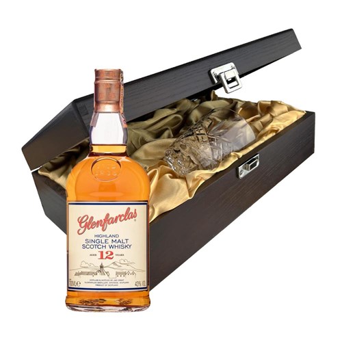 Glenfarclas 12 Year Old Whisky 70cl In Luxury Box With Royal Scot Glass